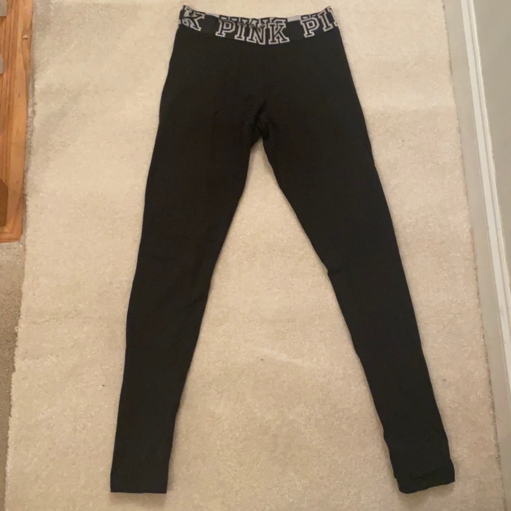 Black Victoria’s Secret Straight Leg Yoga Pants